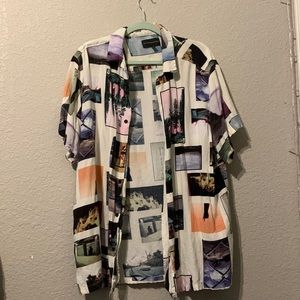 Mens casual button down shirt